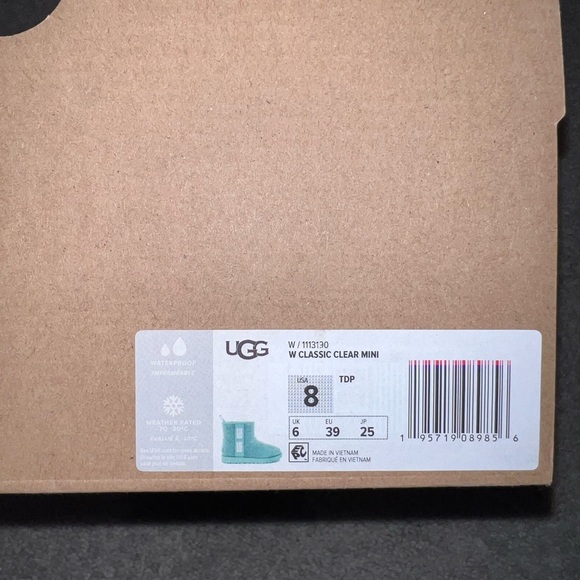 UGG Women’s Classic Clear Mini Boots (Waterproof) - Picture 2 of 7